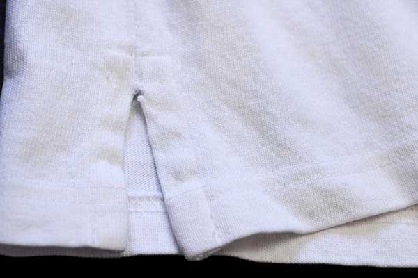 90s ポロ ラルフローレン ロゴ刺繍 コットン ラガーシャツ 白 XL