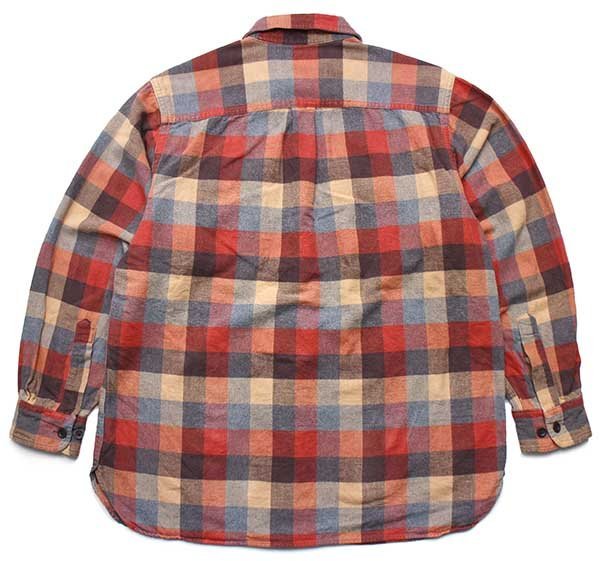 L.L.Bean CHAMOIS CLOTH SHIRT ブロックチェック コットン シャモア