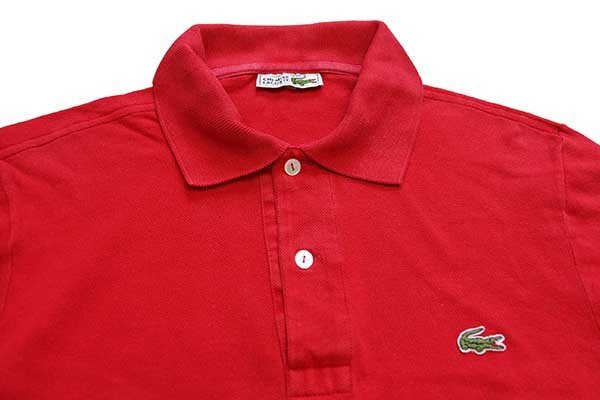 70sフランス製CHEMISE LACOSTE シュミーズラコステ ポロシャツ - トップス