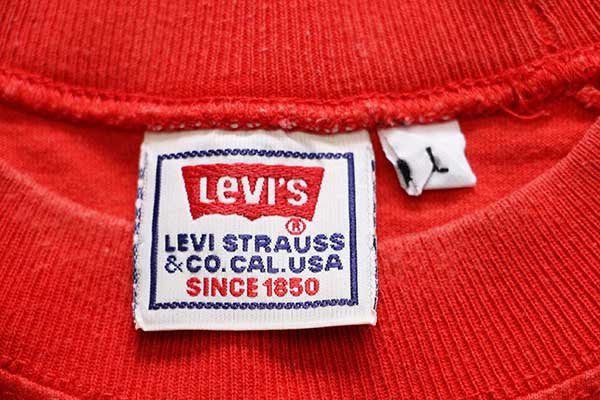 90s イタリア製 Levi'sリーバイス LS 1850 コットン ラグランTシャツ