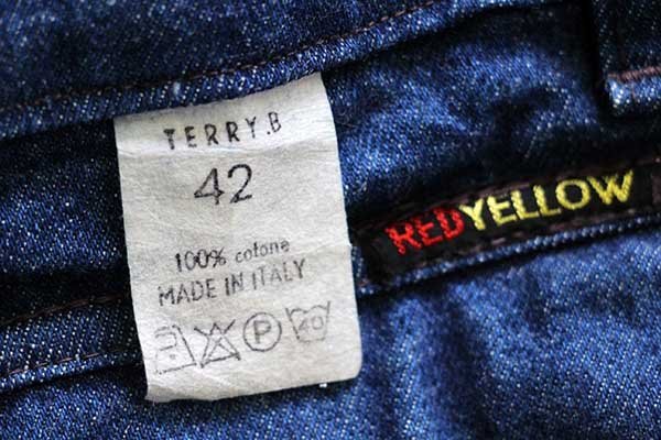 80s イタリア製 ANFRY'S JEANS ワンタック デニム トラウザーズ 42