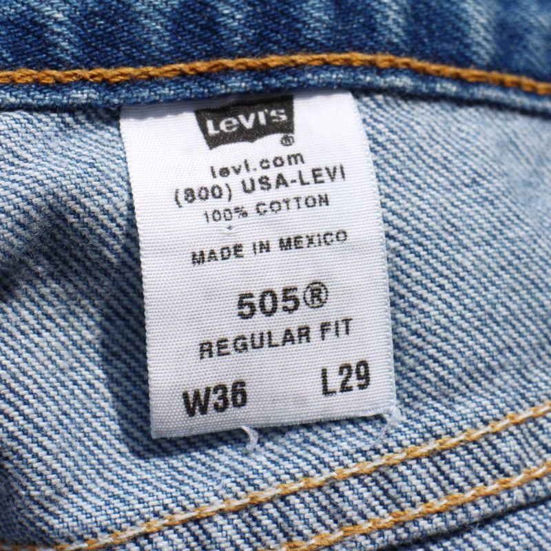 00s メキシコ製 Levi'sリーバイス 505 デニムパンツ w36 L29☆SDP370