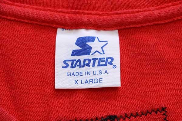 90s USA製 STARTERスターター METALL-X NBA CHICAGO BULLS シカゴ