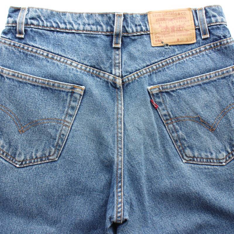 90s levis 550 usa製　w33 デニムショーツ