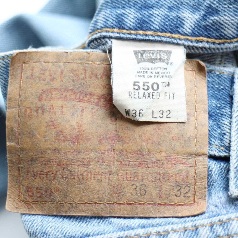 00s メキシコ製 Levi'sリーバイス 550 デニムパンツ w36 L32☆SDP1344