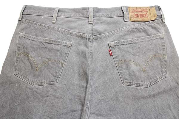 メキシコ製 Levi'sリーバイス 501 先染め グレー デニムパンツ w42 L32