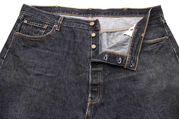 メキシコ製 Levi'sリーバイス 501 先染め ブラック デニムパンツ w44