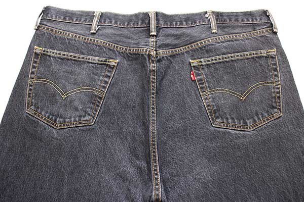 メキシコ製 Levi'sリーバイス 501 先染め ブラック デニムパンツ w44