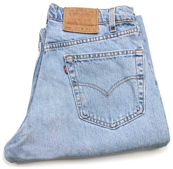 90s USA製 Levi'sリーバイス 550 デニムパンツ w34 L32☆SDP619