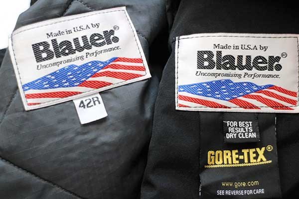 USA製 Blauer テープ付き キルティングライナー GORE-TEXゴアテックス