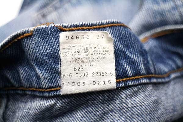 90s メキシコ製 Levi'sリーバイス 505 ダメージ デニムパンツ ヒゲ w34