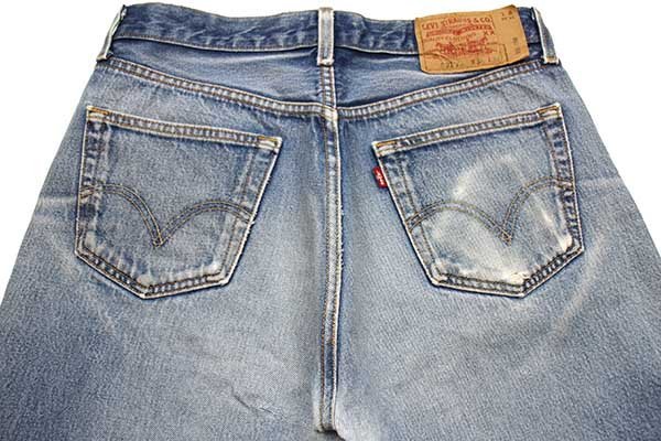 00s メキシコ製 Levi'sリーバイス 501 ダメージ デニムパンツ ヒゲ w34