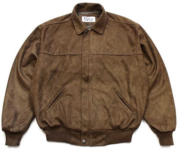 【Vintage】90s Fake Suede Bomber jacket○P