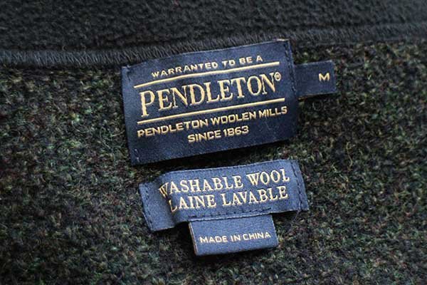 PENDLETONペンドルトン ハイネック シェットランドウール ドライバーズ