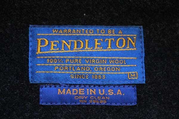 90s USA製 PENDLETONペンドルトン 無地 ウールジャケット