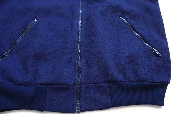 80s patagoniaパタゴニア デカタグ フルジップ フリースジャケット 紺
