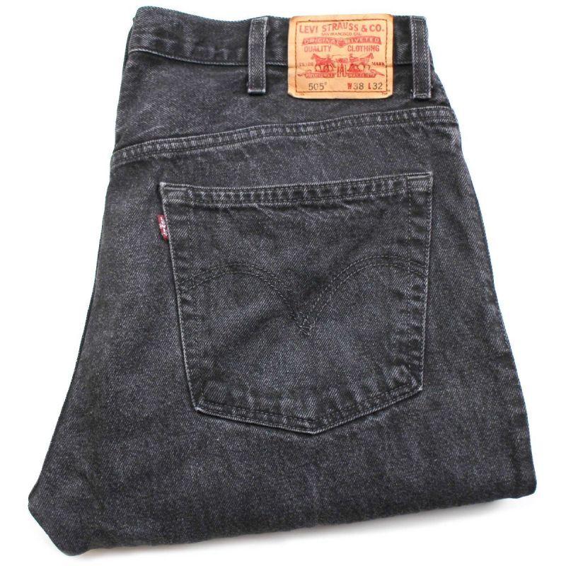 00s Levi'sリーバイス 505 ブラック デニムパンツ w38 L32☆SDP2217