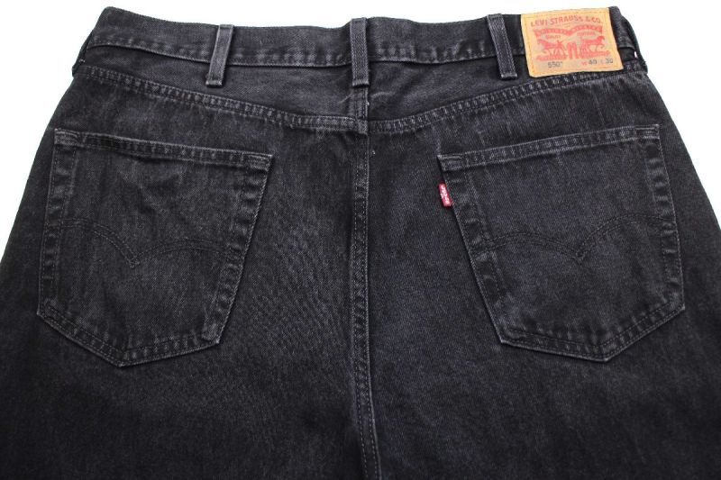 Levi'sリーバイス 550 ブラック デニムパンツ w40☆SDP2235