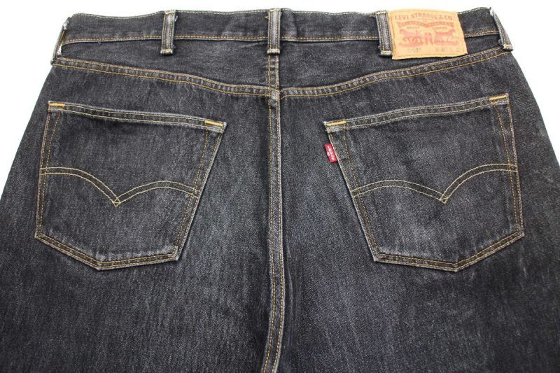 メキシコ製 Levi'sリーバイス 501 ダメージ 先染め ブラック