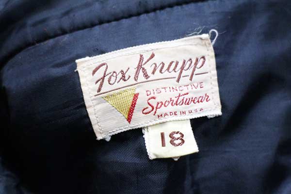 60s Fox Knapp チェック CPO ウールシャツ ボーイズ18 - Sixpacjoe Web