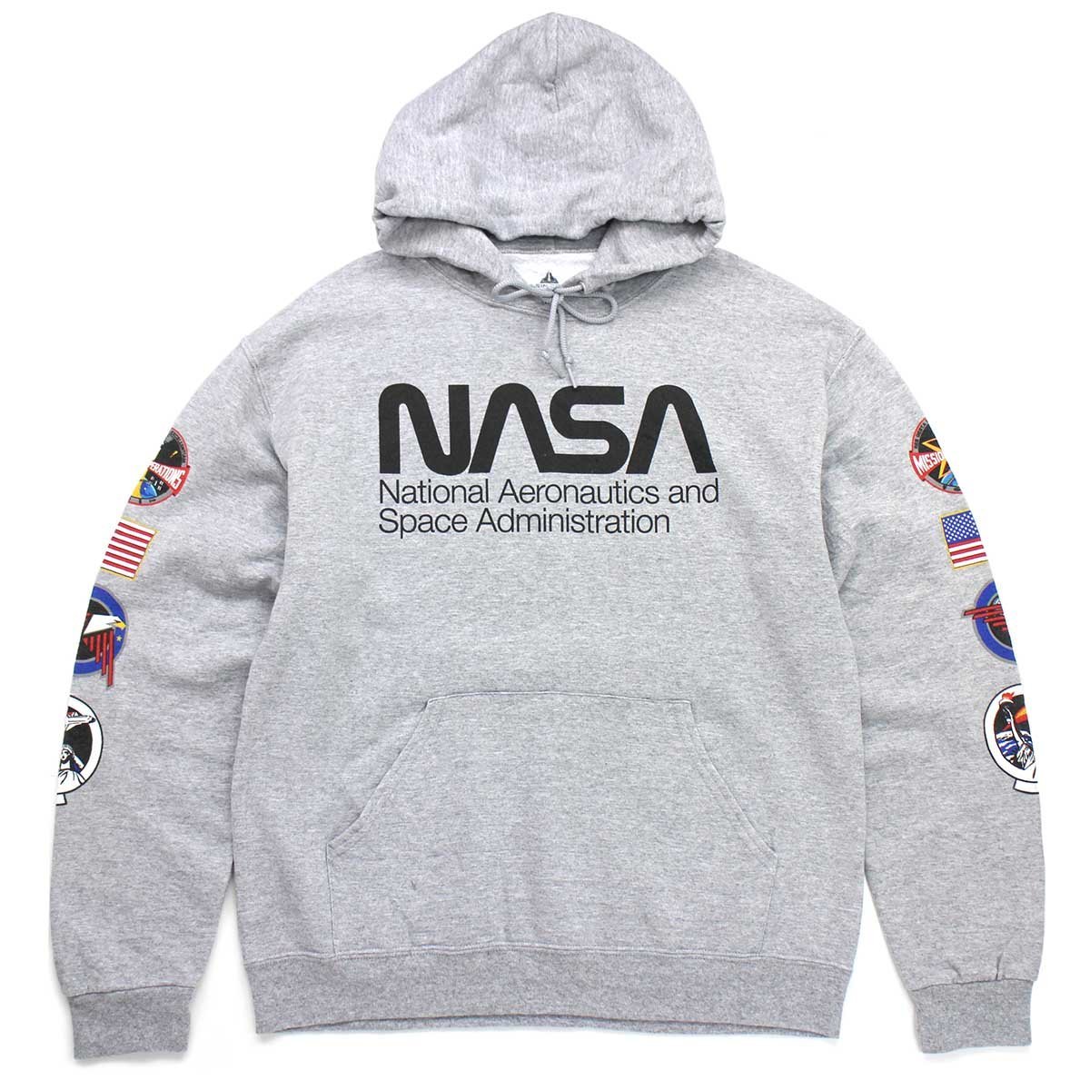 パーカー XL ビッグプリント ストリート ホワイト NASA - トップス