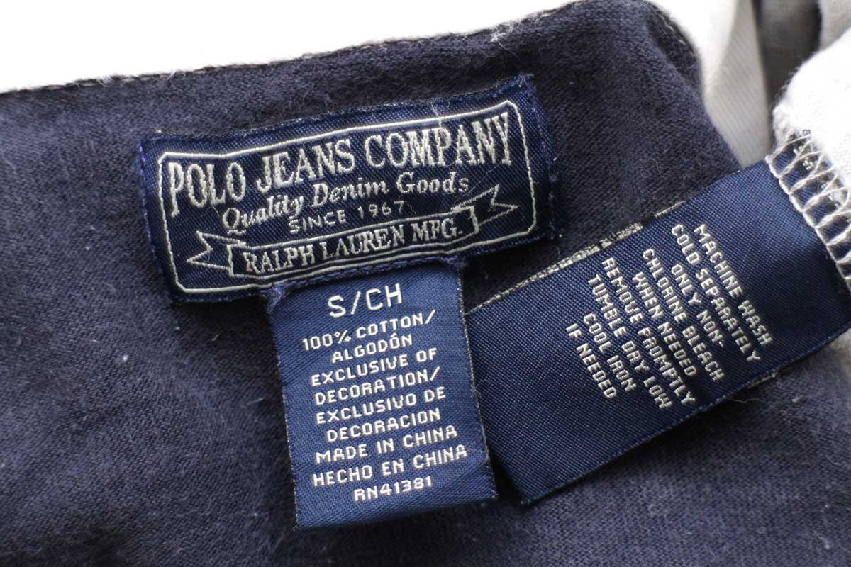 00s POLO JEANSポロ ジーンズ ラルフローレン 太ボーダー コットン 