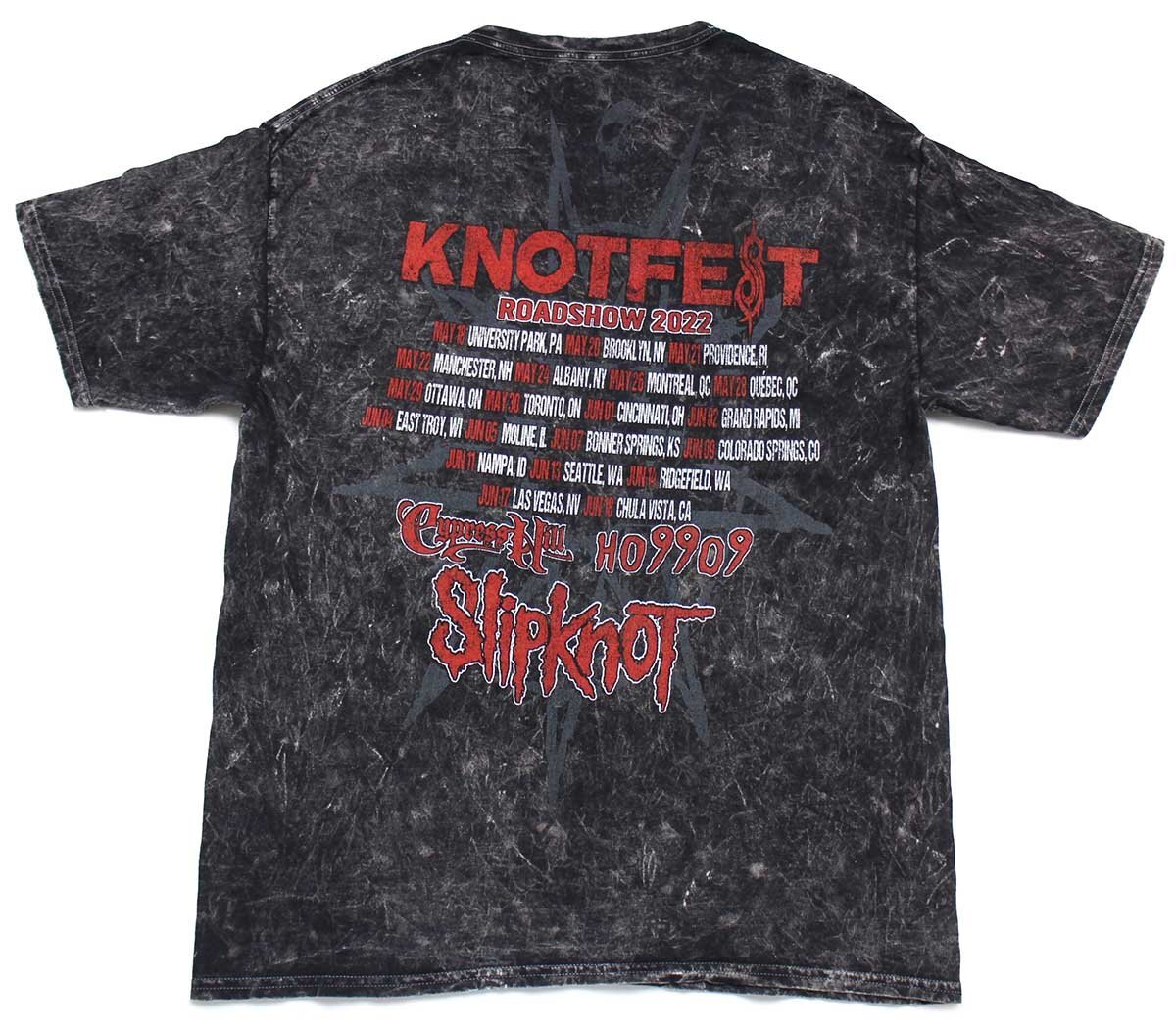 KNOTFEST ROADSHOW 2022 Slipknot Cypress Hill Ho99o9 コットン バンドTシャツ 黒 L -  Sixpacjoe Web Shop