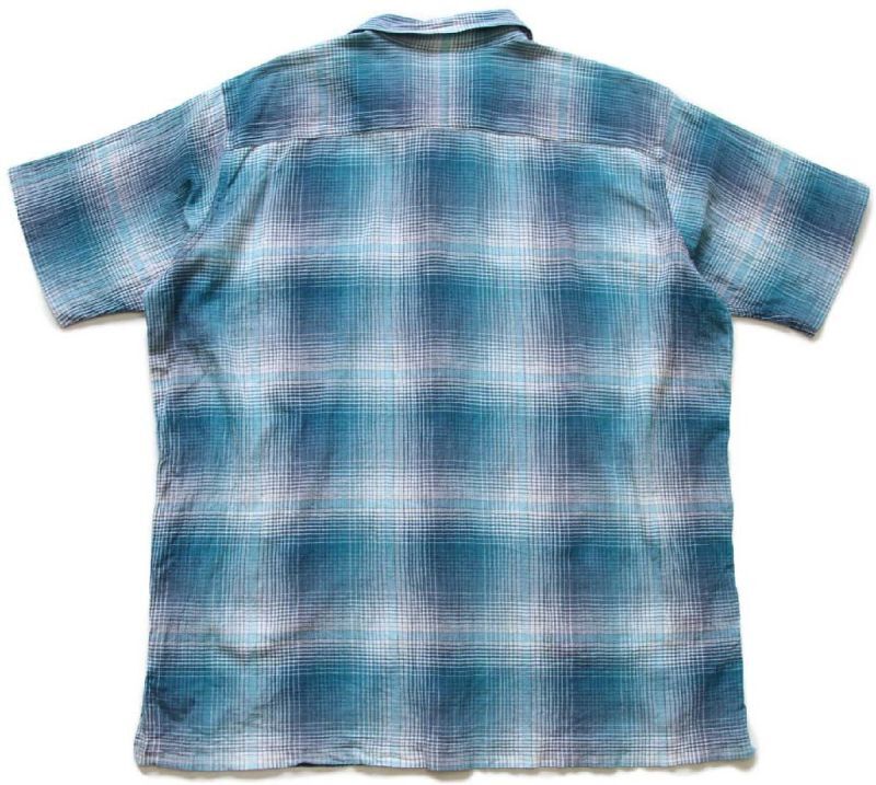 patagoniaパタゴニア A/C Shirts オンブレチェック 半袖 オーガニックコットン ガーゼシャツ LOG XL