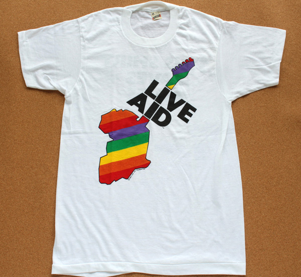 LIVE AID Tシャツ 80s made in USA - Tシャツ/カットソー(半袖/袖なし)