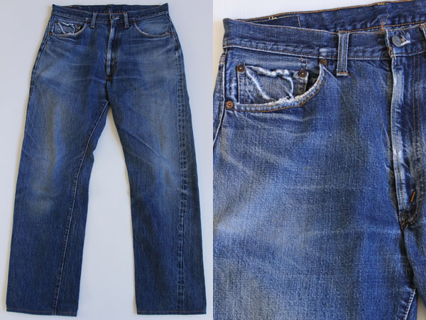 60s LEVI'Sリーバイス 502 BIGE デニムパンツ w32 - Sixpacjoe Web Shop