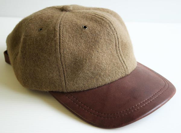 J.PRESS ベースボールキャップ 帽子 アメリカ製 ウール スエード 茶色