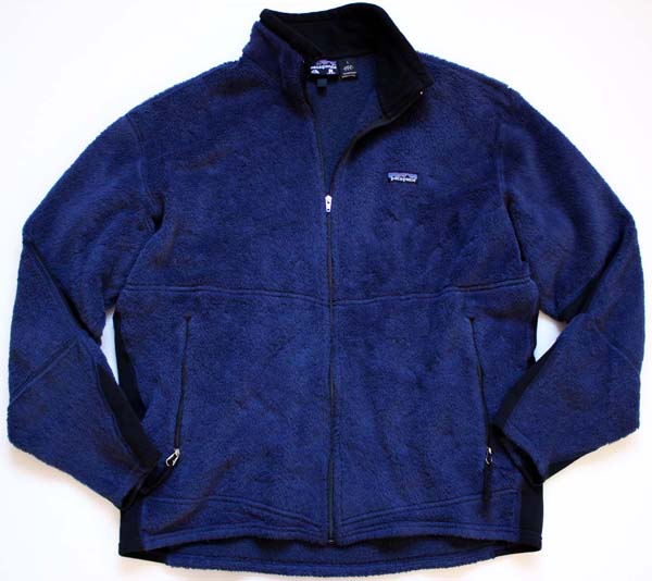 90年代 USA製 patagonia パタゴニア R2 POLARTEC ポーラテック フリースジャケット 防寒  アウトドア ブルー (メンズ M)   N5815