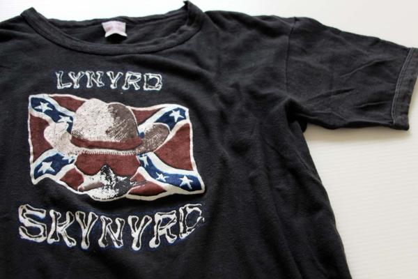 70s LYNYRD SKYNYRD パキ綿 コットンTシャツ 墨黒 L - Sixpacjoe Web Shop