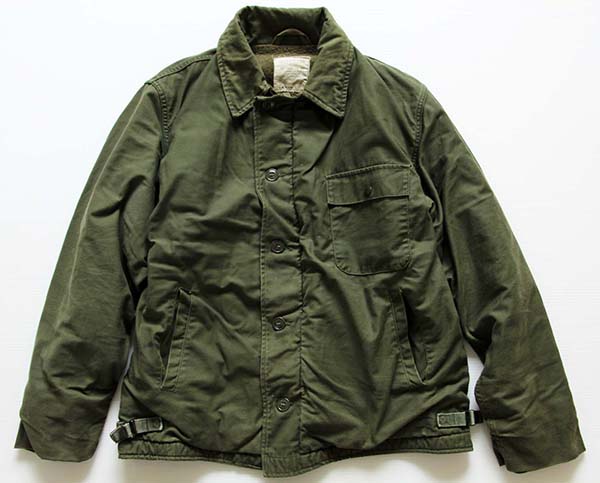 80s 米軍 U.S.NAVY A-2 デッキジャケット L - Sixpacjoe Web Shop