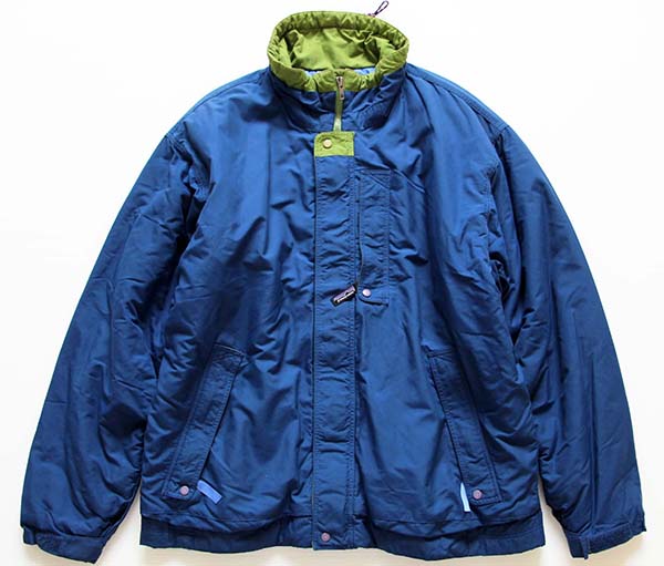 90s patagoniaパタゴニア 中綿入り ナイロン マウンテンジャケット 紺