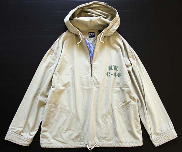 90s GAPギャップ プルオーバー コットンパーカー L - Sixpacjoe Web Shop