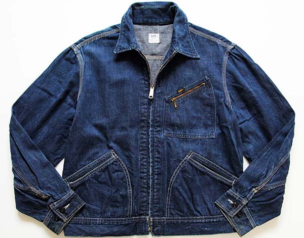 70s USA製 Leeリー 91-B JELT DENIMジェルトデニム ワークジャケット