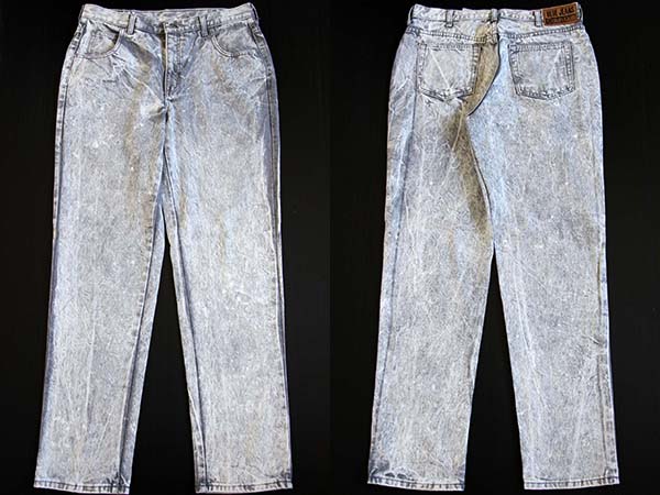 80s USA製 Calvin Kleinカルバンクライン ケミカルウォッシュ グレー