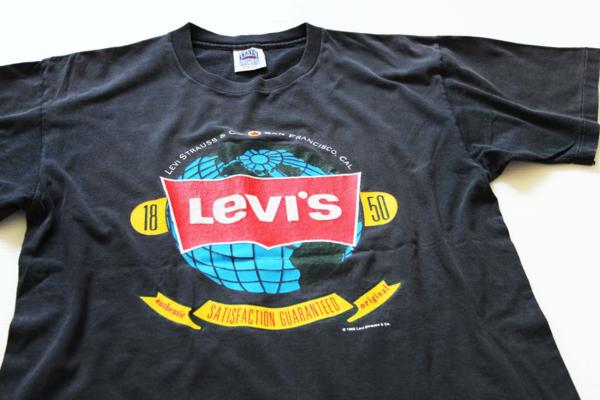 90s USA製 Levi'sリーバイス ロゴ コットンTシャツ 墨黒 L - Sixpacjoe ...