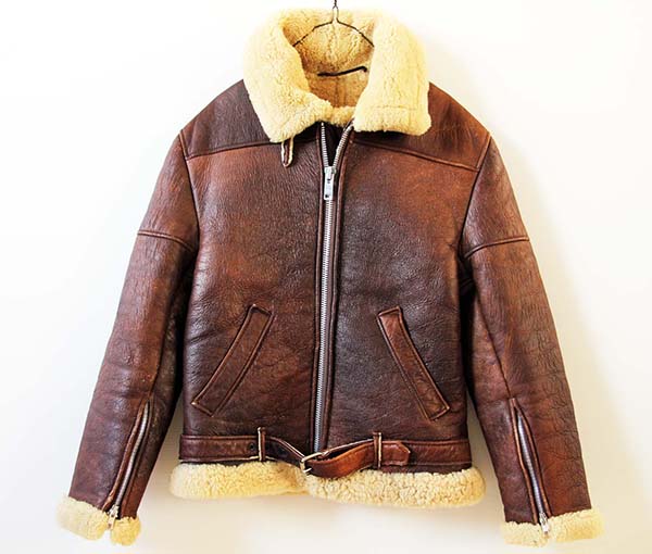 英国製 M.B.Sheepskins シープスキン ムートンジャケット 34