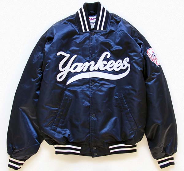 90s マジェスティック 人気ニューヨークヤンキース ナイロンスタジャン-