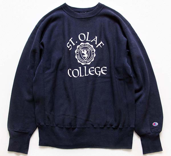 新宿 古着 90s Champion Reverse Weave 「ST.OLAF」 ナイロン パッチ