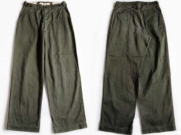 40s 米軍 U.S.ARMY M-43 フィールドパンツ w32 - Sixpacjoe Web Shop