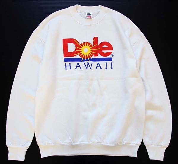 90sヴィンテージ Dole ドール 表記XL ビッグロゴ ハワイ スウェット