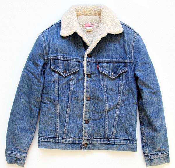 70s USA製 Levi'sリーバイス 70605 ボアライナー デニムジャケット 38