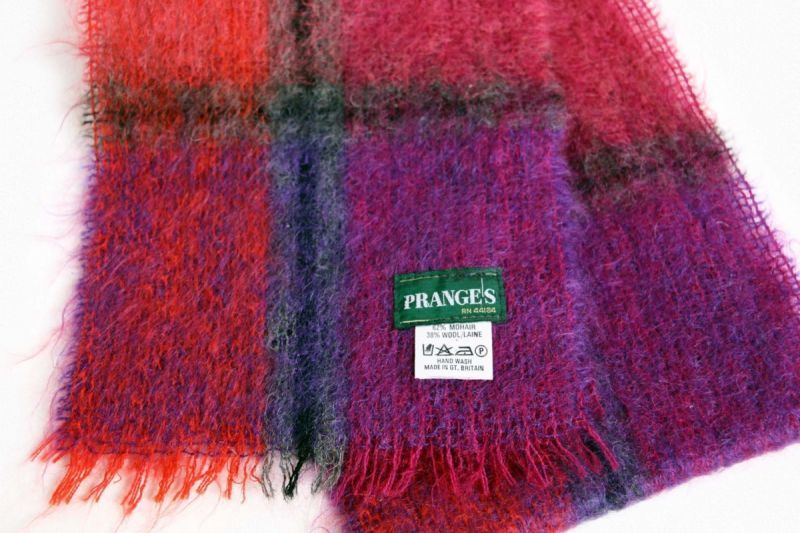 英国製 PRANGES モヘア パイル マフラー - Sixpacjoe Web Shop