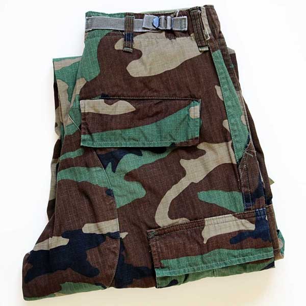 80s 米軍 U.S.ARMY ウッドランドカモ BDU カーゴパンツ XS-S