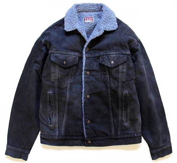 80s USA製 Levi'sリーバイス ボアライナー デニムジャケット 4ポケット