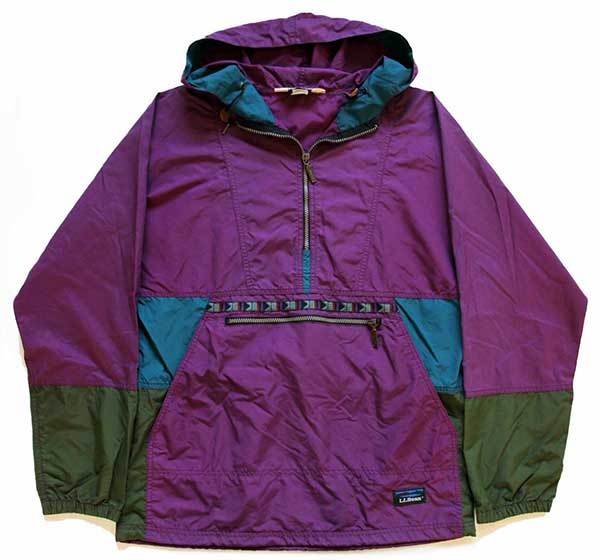 90s L.L.Bean チロリアンテープ マルチカラー ナイロン アノラック