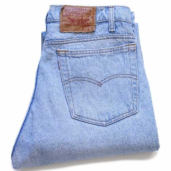 90s USA製 Levi'sリーバイス 505 デニムパンツ アイスブルー w34☆66